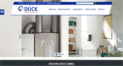Desktop Screenshot of dueck-haustechnik.de