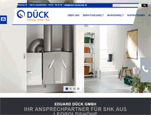 Tablet Screenshot of dueck-haustechnik.de